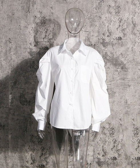 Puff Sleeve Shirts and Vest Co-ord